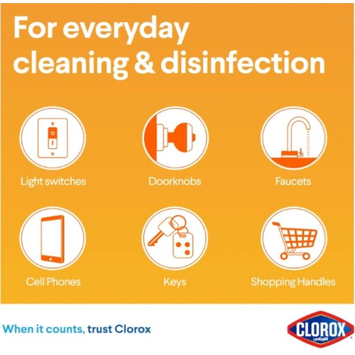 Clorox Disinfecting Wipes Crisp Lemon 75 wipes Temizlik Mendili 474 g