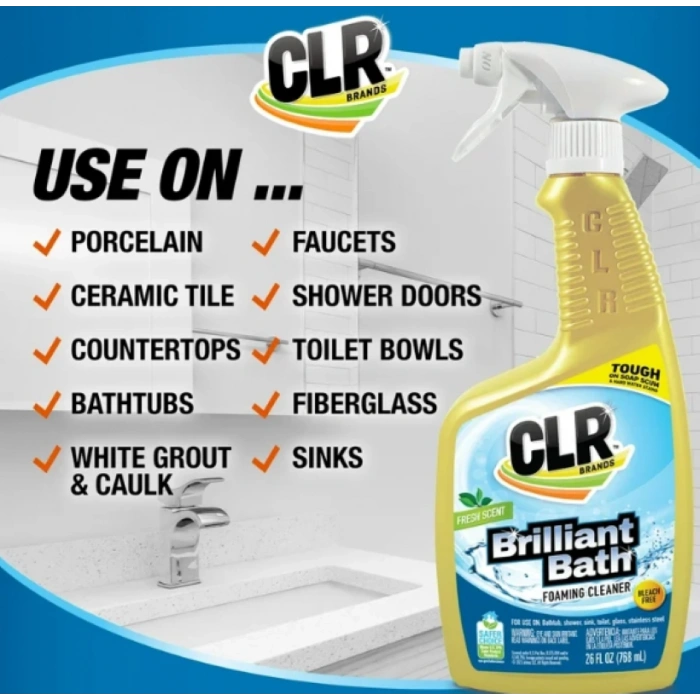CLR Brands Brilliant Bath Foamıng Cleaner Fresh Scent Bnayo Temizleyici 768 ml