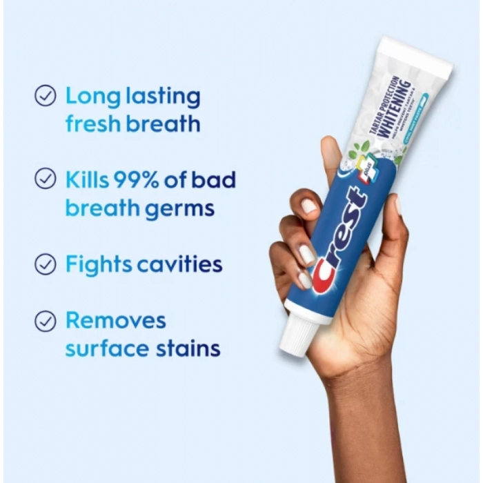 Crest Plus Tartar Protectıon Whıtenıng Cool Mınt Paste Diş Macunu 161 g