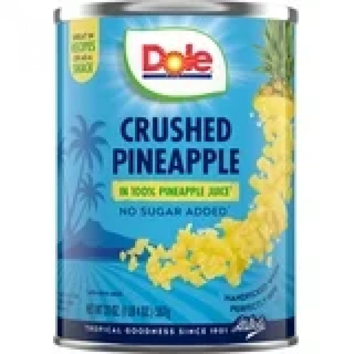 Dole Crushed Pineapple  No Sugar Added 587 gr