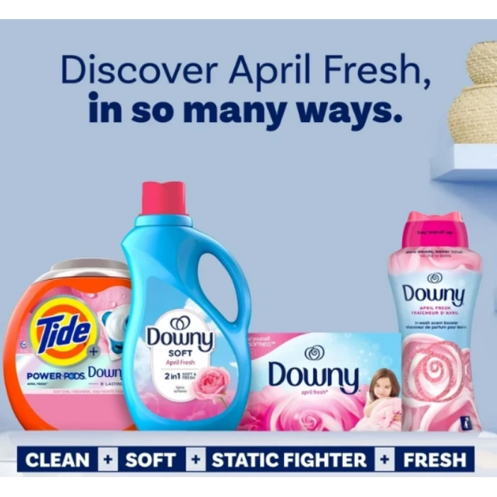 Downy Soft Aprıl Fresh 2in1 Soft Fresh Fabrıc Softener Çamaşır Yumuşatıcısı 3,29 ml
