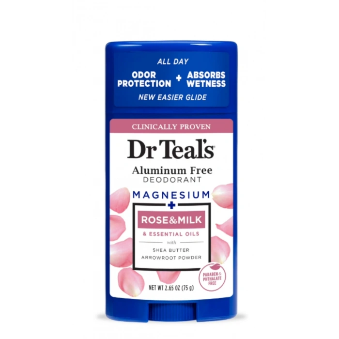 Dr Teals Aluminum Free Stıck Deodorant Rose & Mılk 75 g