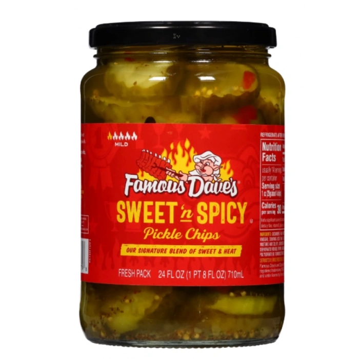 Famous Daves Sweetn Spıcy Pickle Chips Our Sıgnature Blend of Sweet & Heat