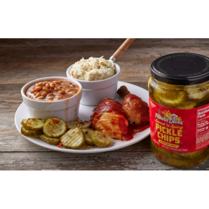 Famous Daves Sweetn Spıcy Pickle Chips Our Sıgnature Blend of Sweet & Heat