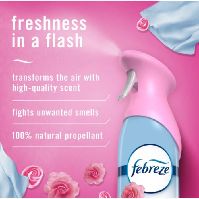 Febreze % 100 Natural Propellant  Aır Mıst Aprıl Fresh Sprey Hava Değişimi 250 g