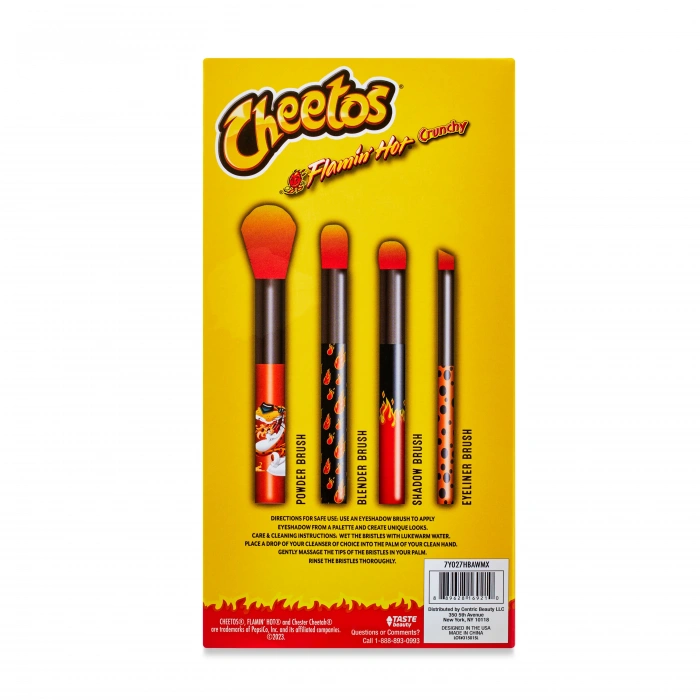 Flamin Hot Crunchy Cosmetic Brush Set
