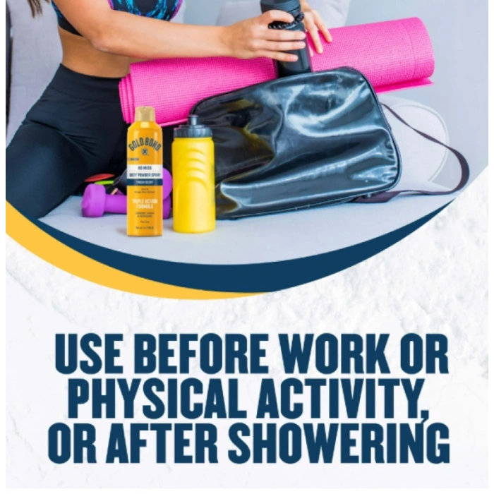 Gold Bond No Mess Body Powder Fresh Scent Aloe & Ginger Root Extract Triple Actıon Formula 198 g