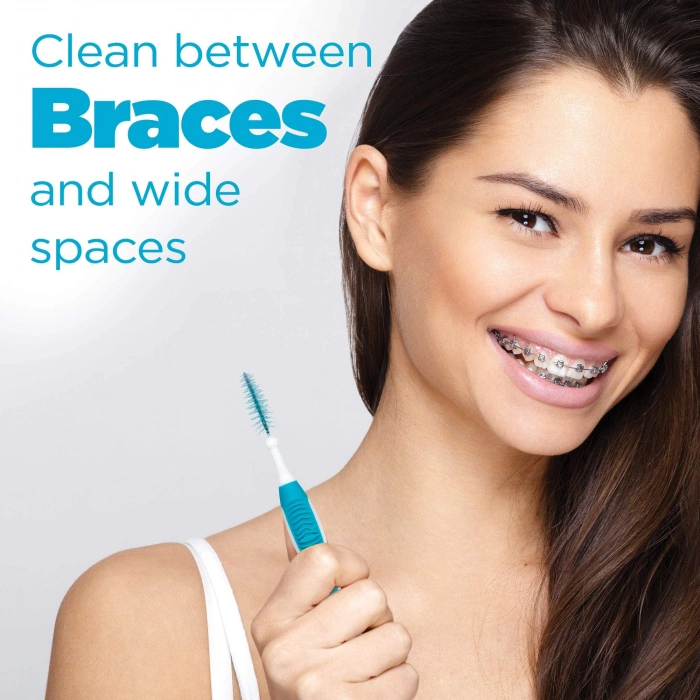 Gum Proxa Brush Go Betwens Cleaners Wıde Flexıble Grıp 10 Cleaners