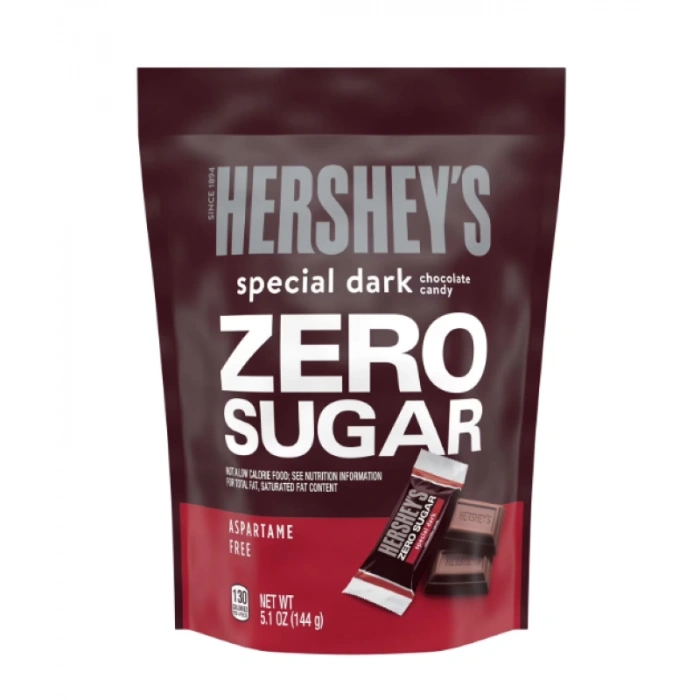 Hersheys Special Dark Zero Sugar Chocolate Candy 144 gr