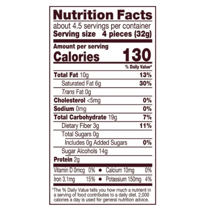 Hersheys Special Dark Zero Sugar Chocolate Candy 144 gr