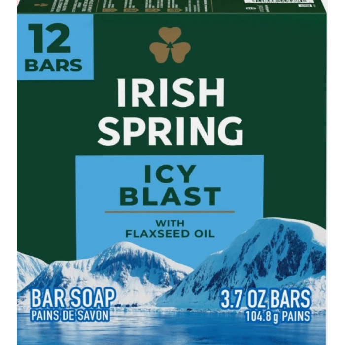 Irısh Sprıng Icy Blast Wıth Flaxseed Oıl 12 Bars Sabun 1.2 kg