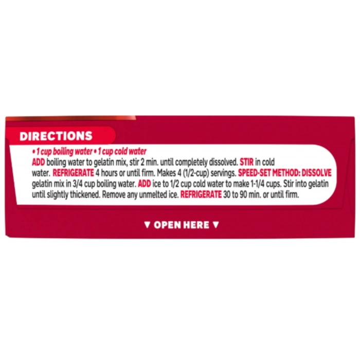 Jell-o Cherry Artıfıcal Flavor Gelatın Dessert Jöle 85 gr