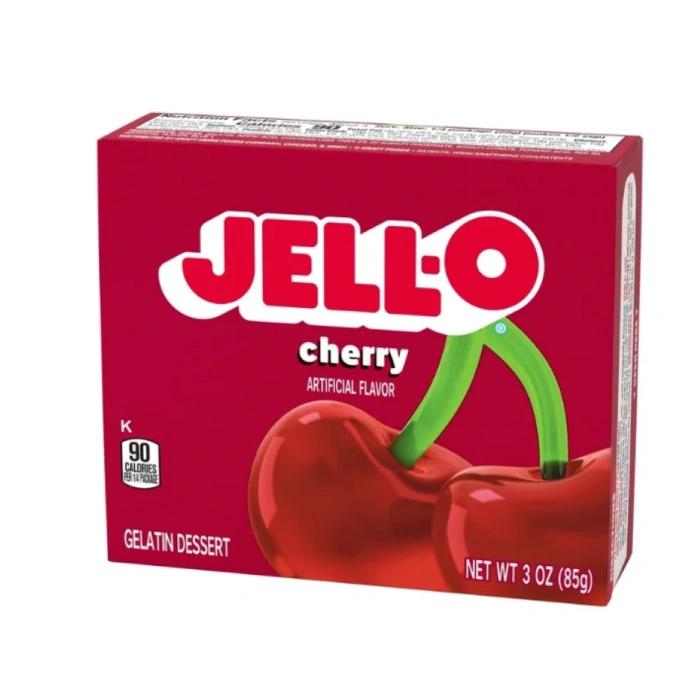 Jell-o Cherry Artıfıcal Flavor Gelatın Dessert Jöle 85 gr