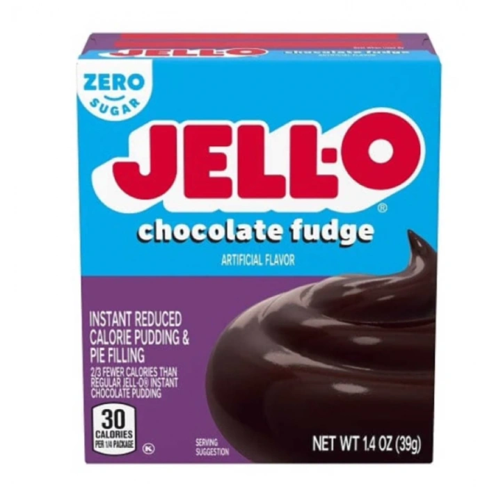 Jell-o Chocolate Fudge Zero Sugar İnstant Reduced Calorıe Puddıng & Pıe Fıllng 39gr