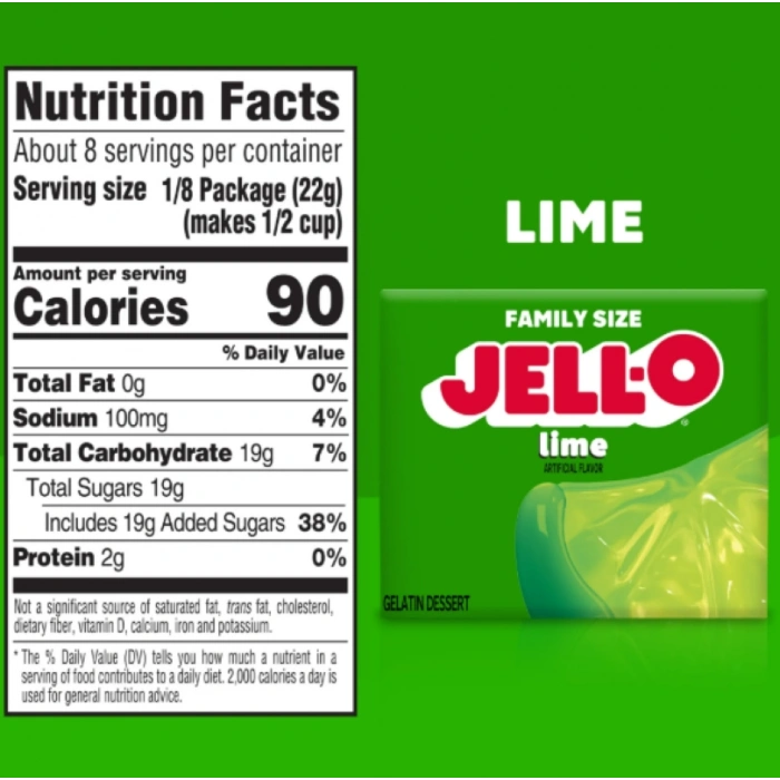 Jell-o Famıly Sıze Lime 170 gr