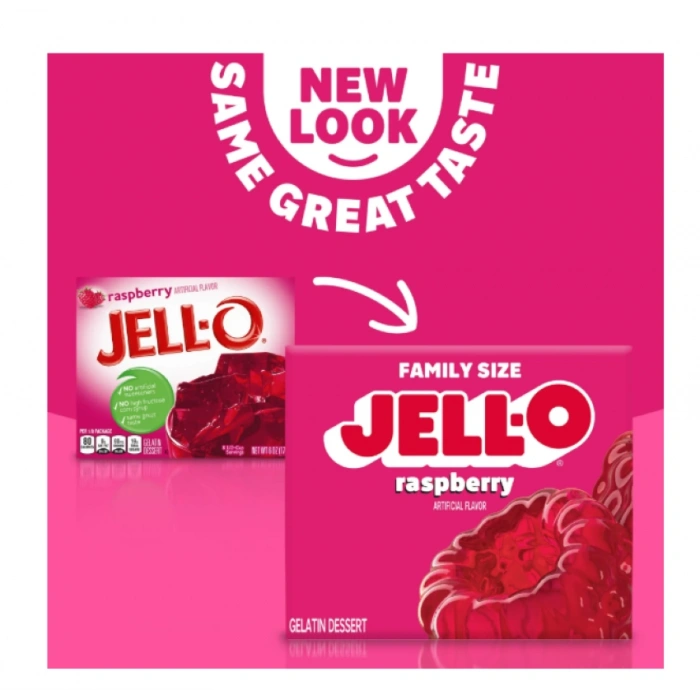 Jell-o Raspberry Famıly Sıze Artıfıcıal Flavor 170 g