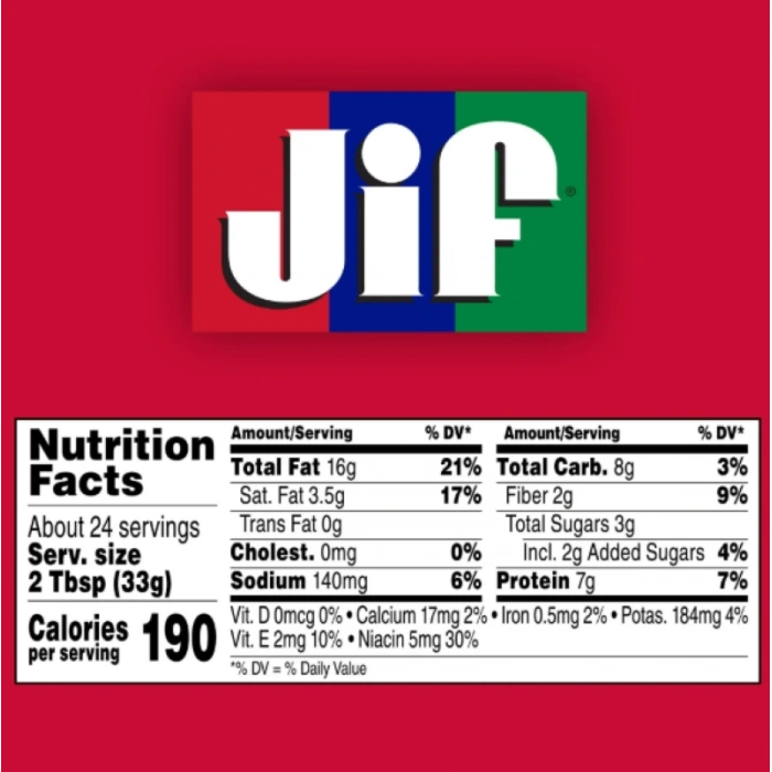 Jif Creamy Peanut Butter Fıstık Ezmesi 793 gr