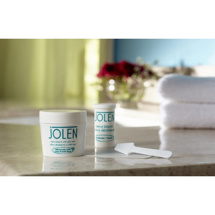 Jolen Creme Bleach Lightens Dark Hair Mild Formula For Face and Body Tüy Sarartıcı Krem 125 ml