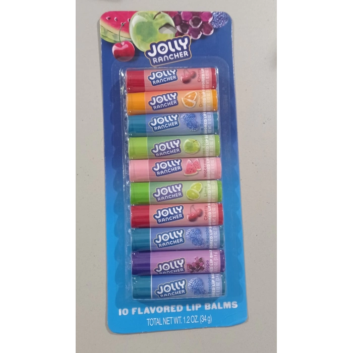 Jolly Rancher 10 Flavored Lip Balms 34 gr