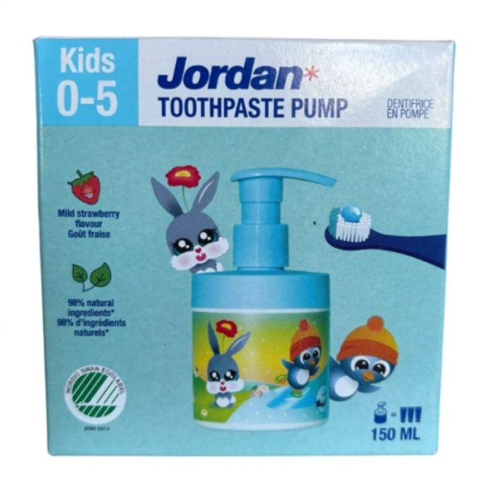 Jordan Toothpaste Pump Kids 0-5 Çocuklar İçin Diş Macunu150 ml