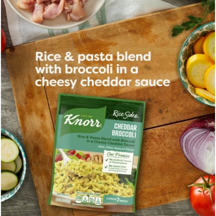 Knorr Rice Sides Cheddar Broccoli 7 Dakikada Hazırlanabilen Yemek 161 g