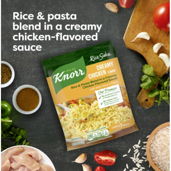 Knorr Rice Sides Creamy Chıcken Flavor 7 Dakikada Hazırlanabilen Yemek 161 g