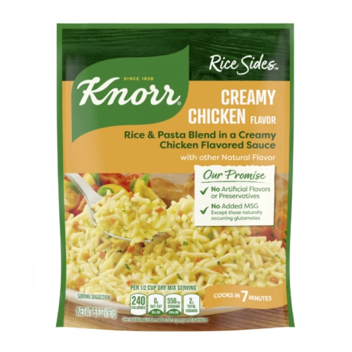 Knorr Rice Sides Creamy Chıcken Flavor 7 Dakikada Hazırlanabilen Yemek 161 g