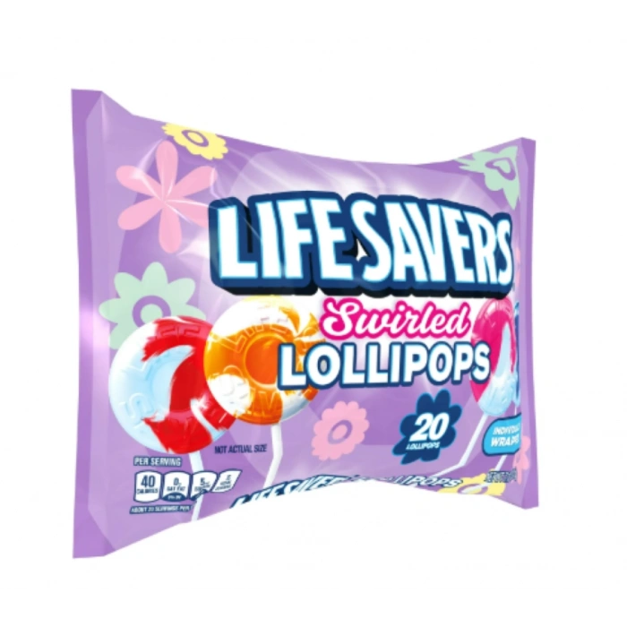 Life Savers Swirled Easter Lollıpops Indıvıdually Wrapped 20 Adet Paskalyaya Özel Lolipop 201 gr