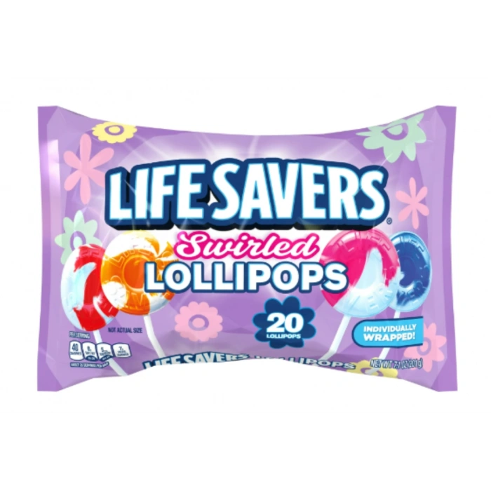 Life Savers Swirled Easter Lollıpops Indıvıdually Wrapped 20 Adet Paskalyaya Özel Lolipop 201 gr