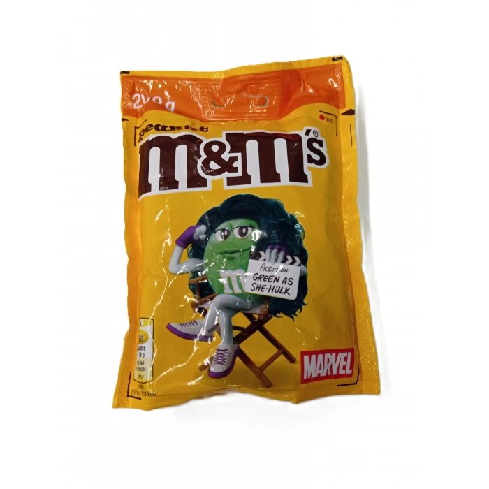 M&M Peanut Çikolata Kaplı Fıstıklı Drajeler  Marvel Özel Serisi 200 g