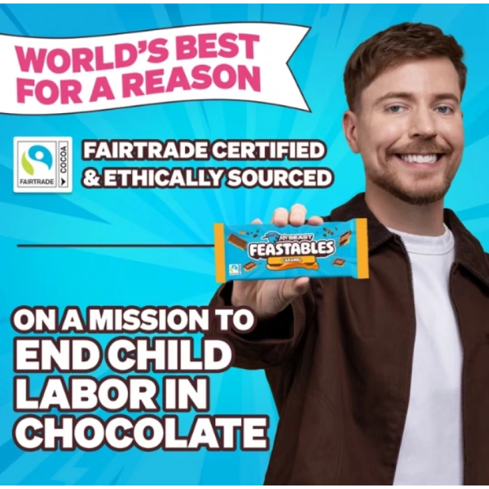 Mr Beast Caramel Çikolata 60 g