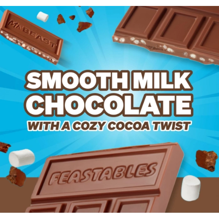 Mr Beast Feastables Hot Cocoa Crunch Chocolate XL 95 gr
