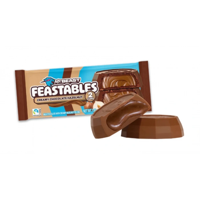 Mr Beast Feastables Kremalı Çikolatalı Fındıklı Bar 3lü 40g x 3