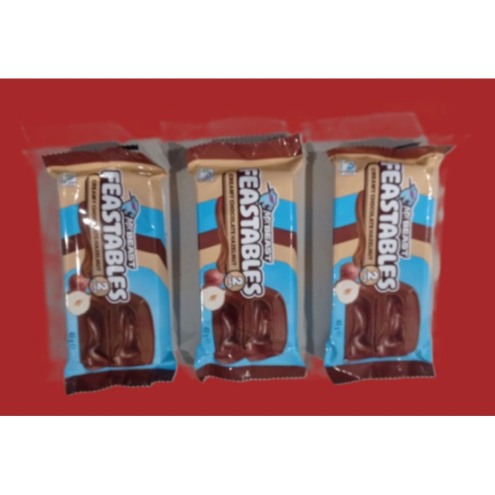 Mr Beast Feastables Kremalı Çikolatalı Fındıklı Bar 3lü 40g x 3