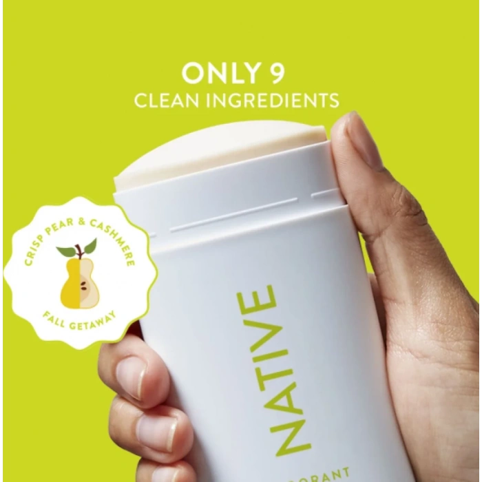Natıve Crısp Pear & Cashmere Alumınum Paraben Free Stık Deodorant 75 g