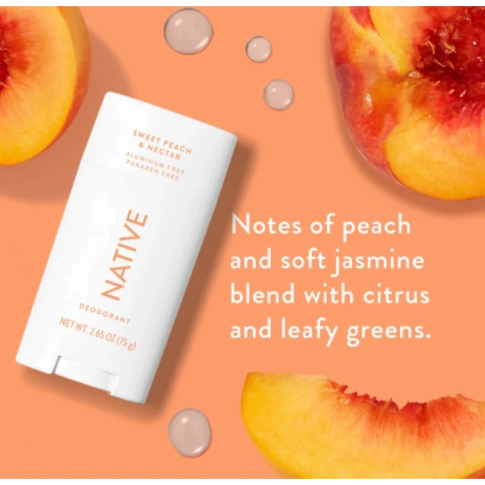 Natıve Sweet Peach & Nectar Alumınum Paraben Free Stık Deodorant 75 g