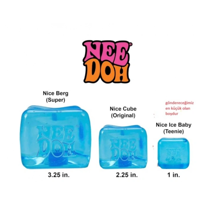 NeeDoh Nice Ice Baby Sıkma Oyuncağı Tek Mini Nice Küpü Teenıe ( Mini Boy )