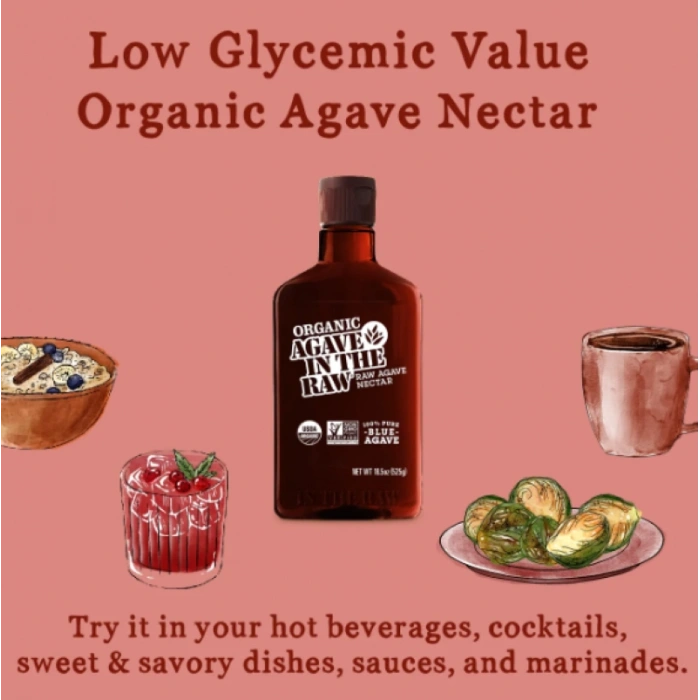 Organıc Agave ın The Raw Nectar  % 100 Blue Agave 525 ml