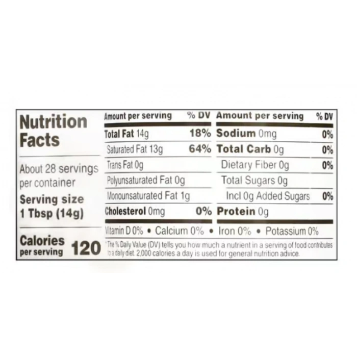 Organıc Refıned Coconut Oıl 414 gr