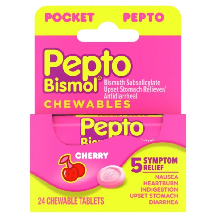 Pepto Bismol Chery 24 Tablets