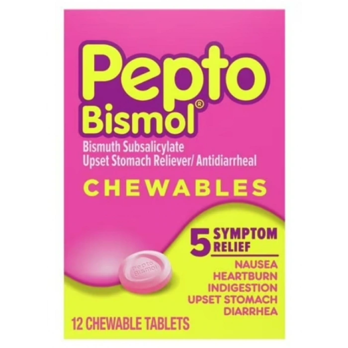 Pepto Bismol Chewables  12 Adet