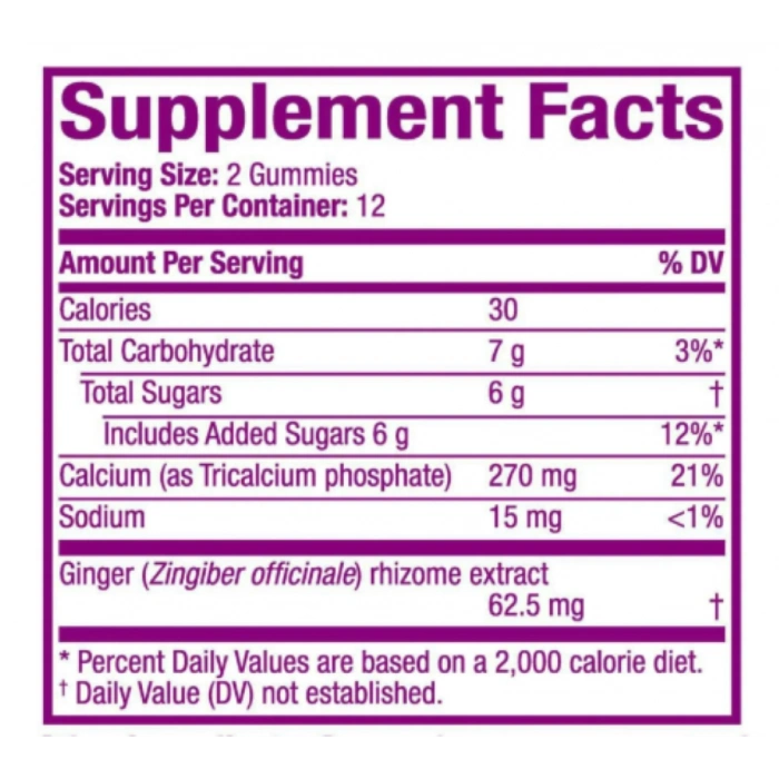 Pepto Bismol Nauseds Gınger Gummy Berry Cıtrus Flavored 24 Gummıes