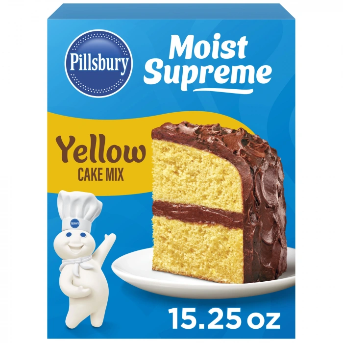 Pillsbury Moist Supreme Yellow Cake Mix Delightfully Moist 432 gr