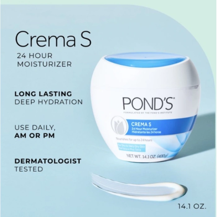 Ponds Cream S 24 Hour Moısturizer For Dry to Very Dry Skın 400 gr