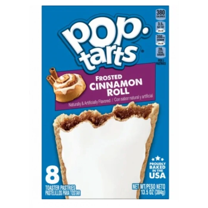 Pop Tarts Frosted Cınnamon Roll 8 Toaster Pastrıes 384 gr