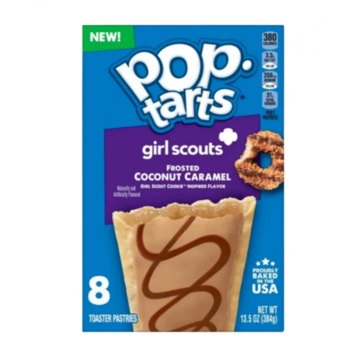 Pop Tarts Girl Scouts Frosted Coconut Caramel 8 Adet 384 gr