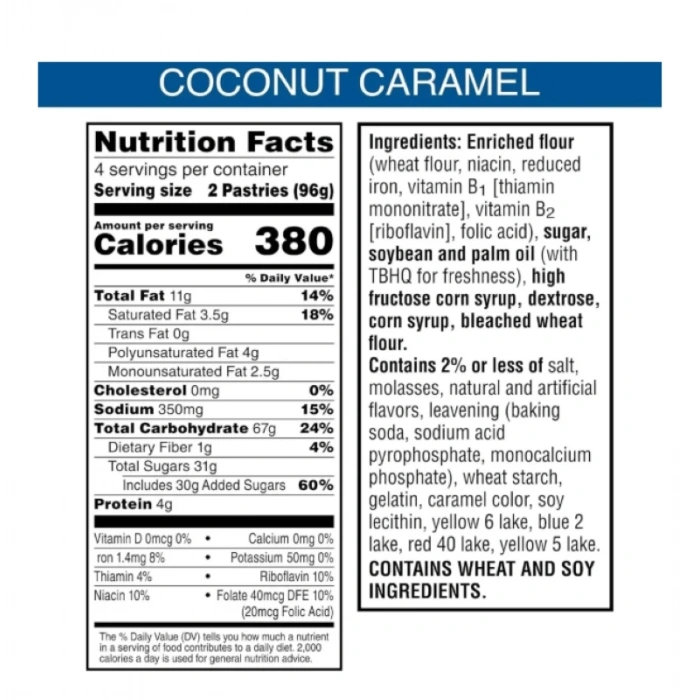 Pop Tarts Girl Scouts Frosted Coconut Caramel 8 Adet 384 gr