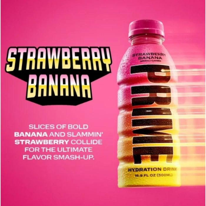 Prıme Strawberry Banana Hydratıon Drınk 500 ml