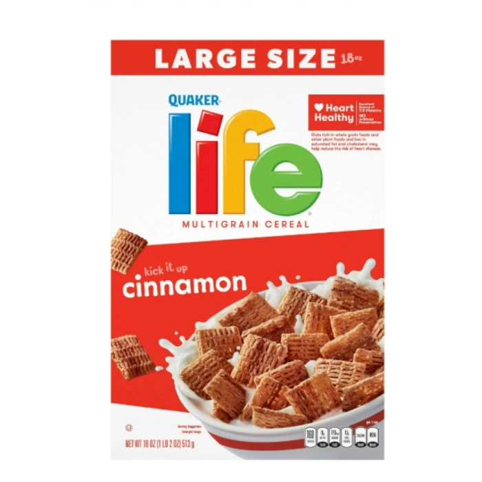 Quaker Life Multıgraın Cereal Kick it Up Cinnamon Tahıl Gevreği 513 g