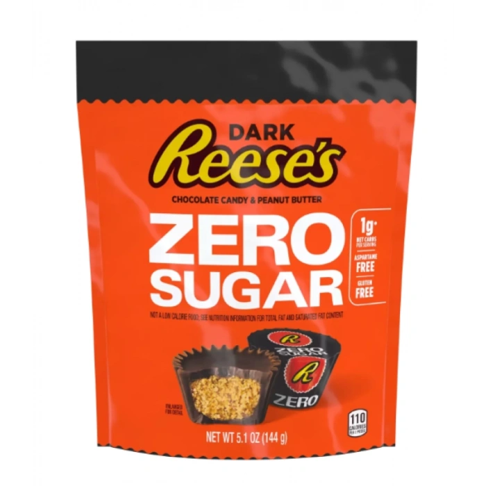 Reeses Dark Chocolate Candy & Peanut Butter Zero Sugar 144 g